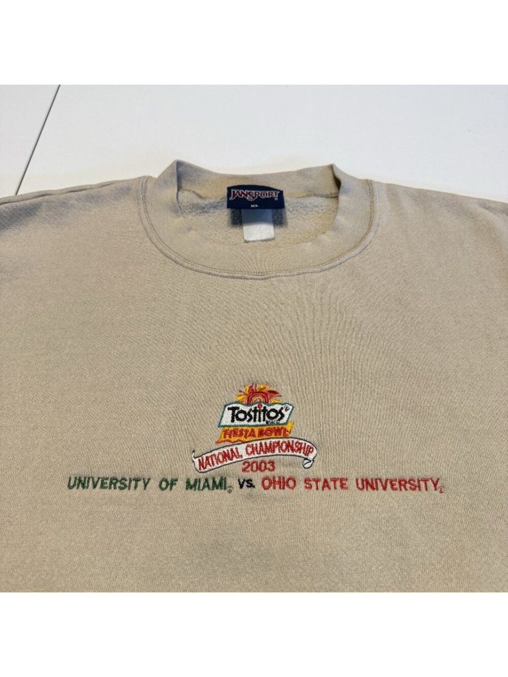 Vintage 2003 Fiesta Bowl National Championship Miami Ohio State Sweatshirt XL